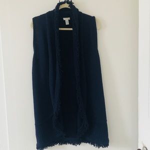 Chico’s Open Knit Sleeveless Cardigan​